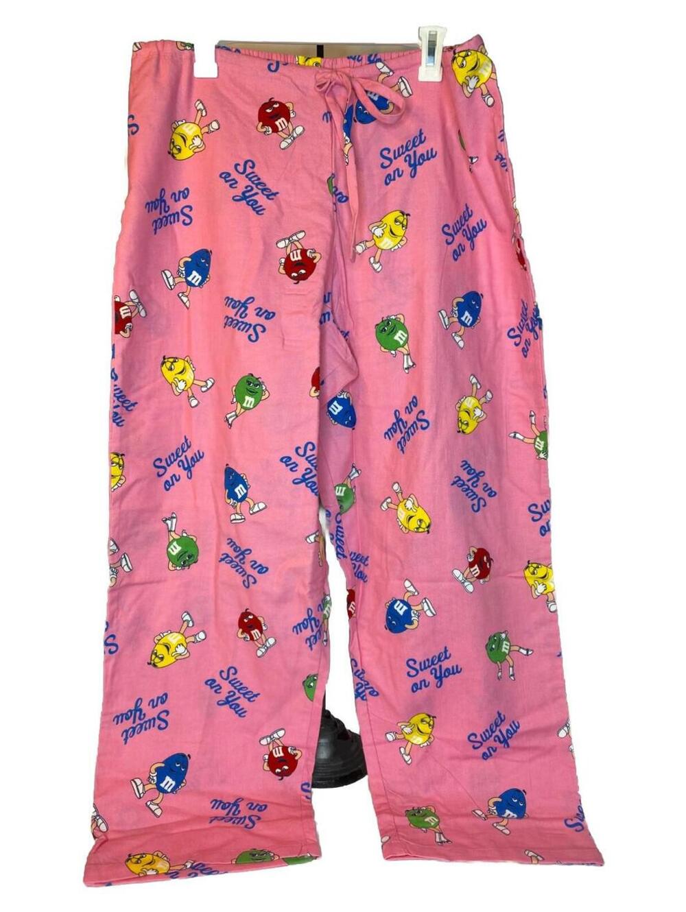 M&M Pajama Lounging Pants XL (16/18) Pink Cotton Vintage